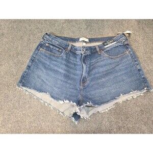 NWT Abercrombie Fitch Womens Shorts  Curve Love The Mom Short High Rise 35/20